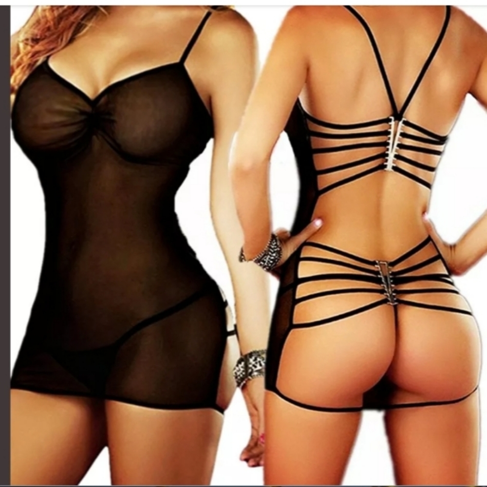 BlacK Lingerie GString Babydol Intimates sleepwear